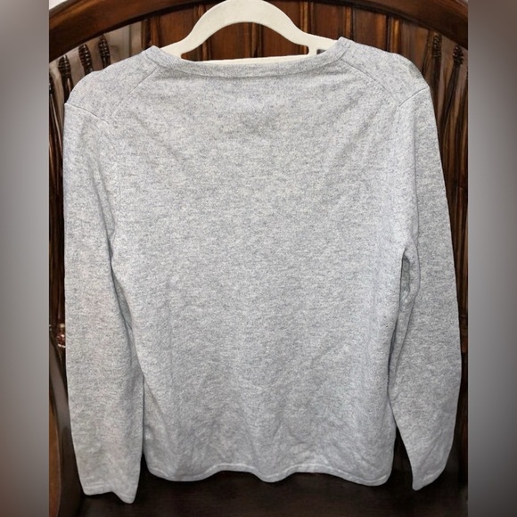 🌟Sale
100% Cashmere LANDS’ END Pullover Lightweight Sweater Size M gray heather - Picture 8 of 8
